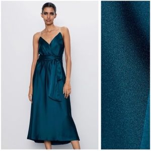 Zara MIDI dress Navy/ Teal